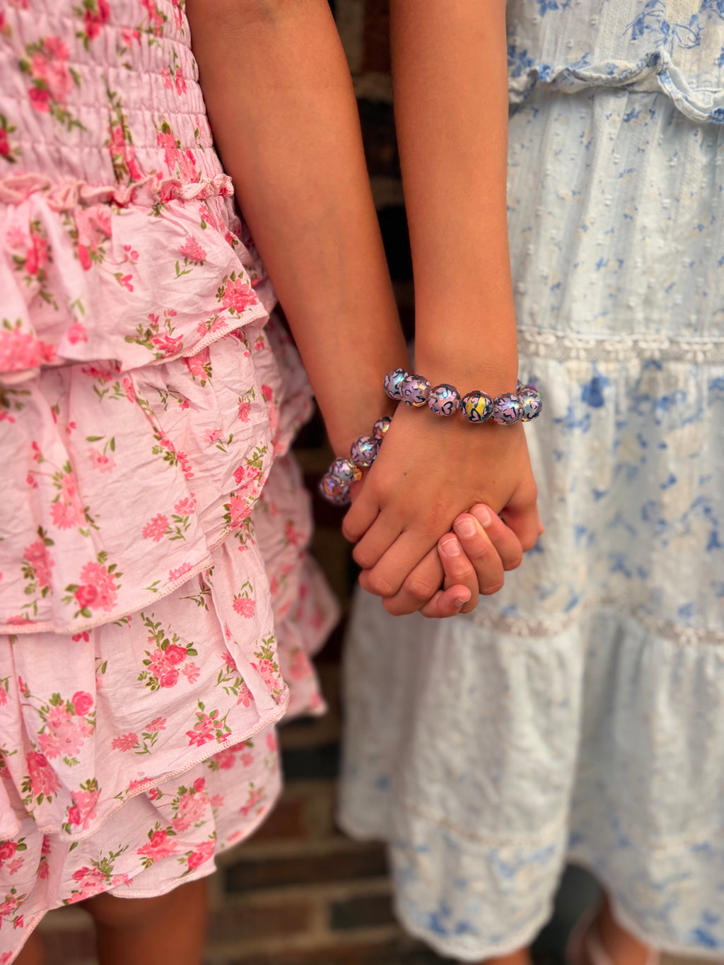 Rainbow Hearts Beaded Bracelet