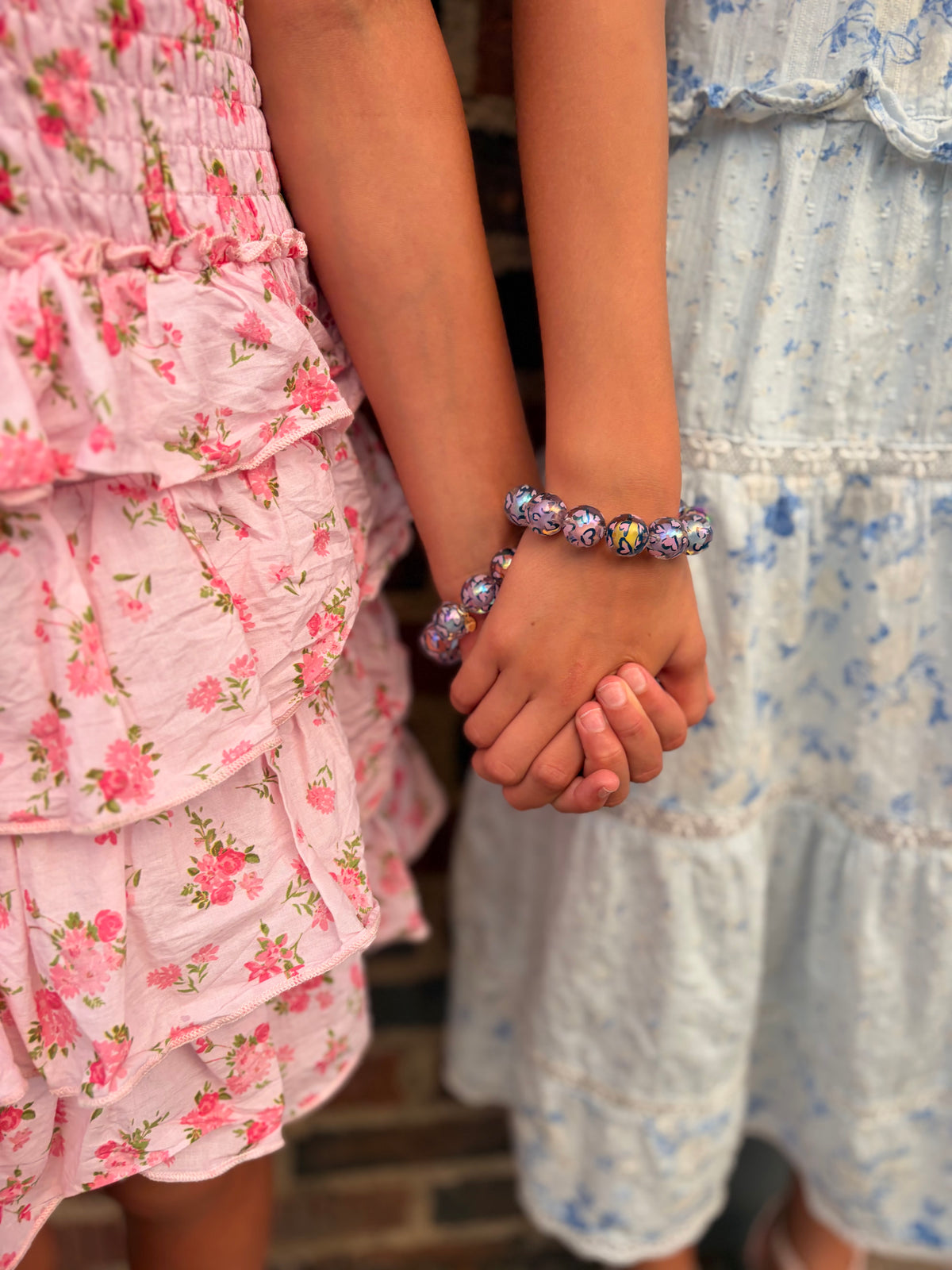 Rainbow Hearts Beaded Bracelet