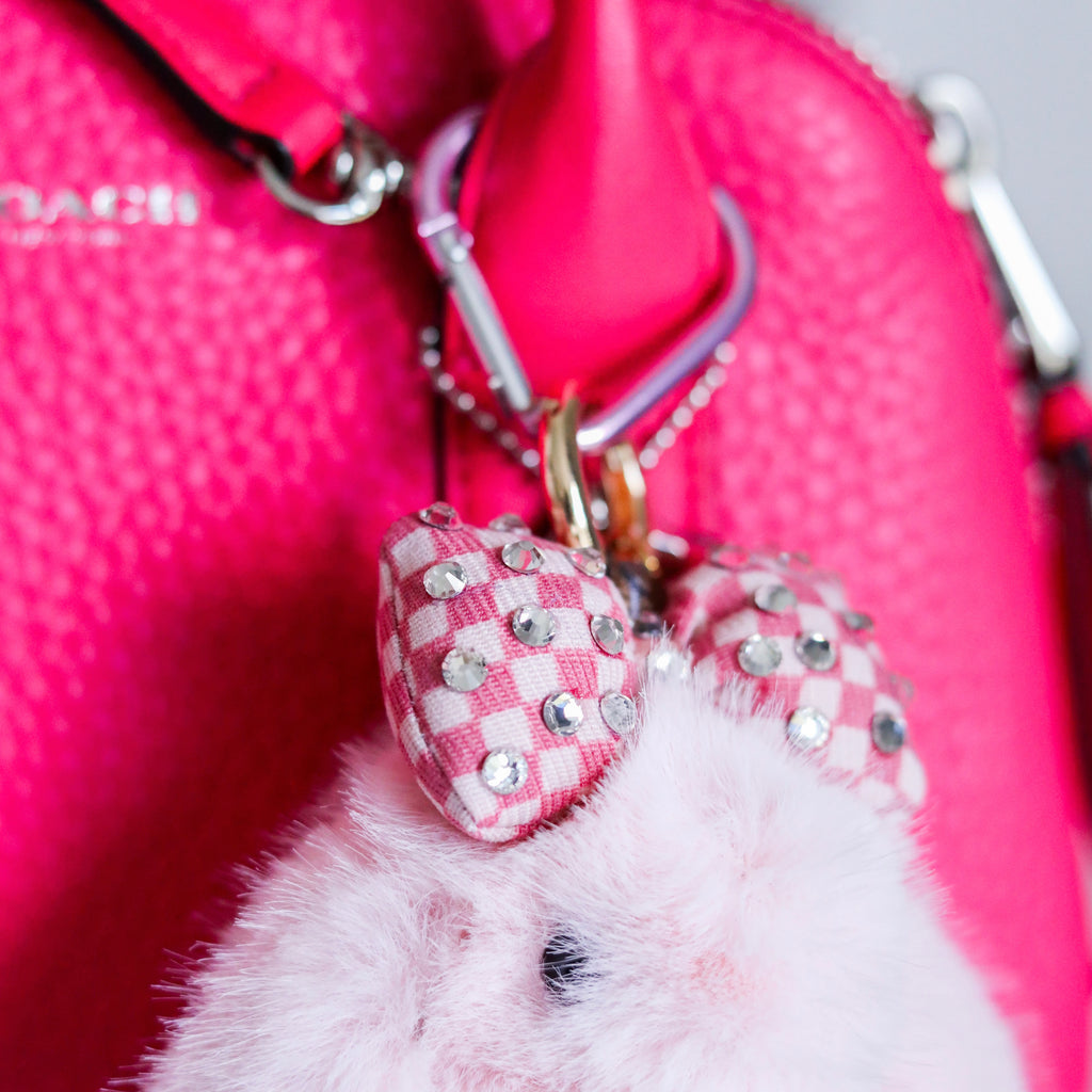 Fluffy Bunny Keychain
