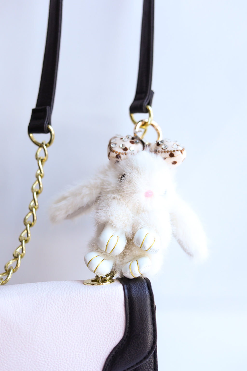 Fluffy Bunny Keychain