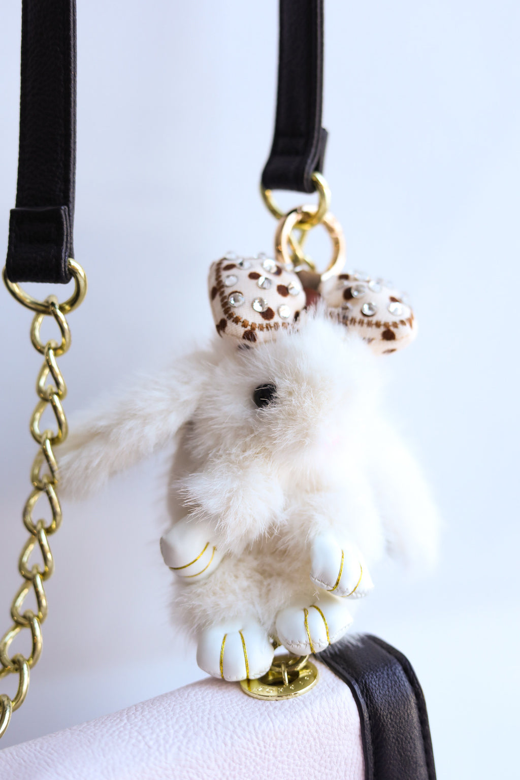 Fluffy Bunny Keychain