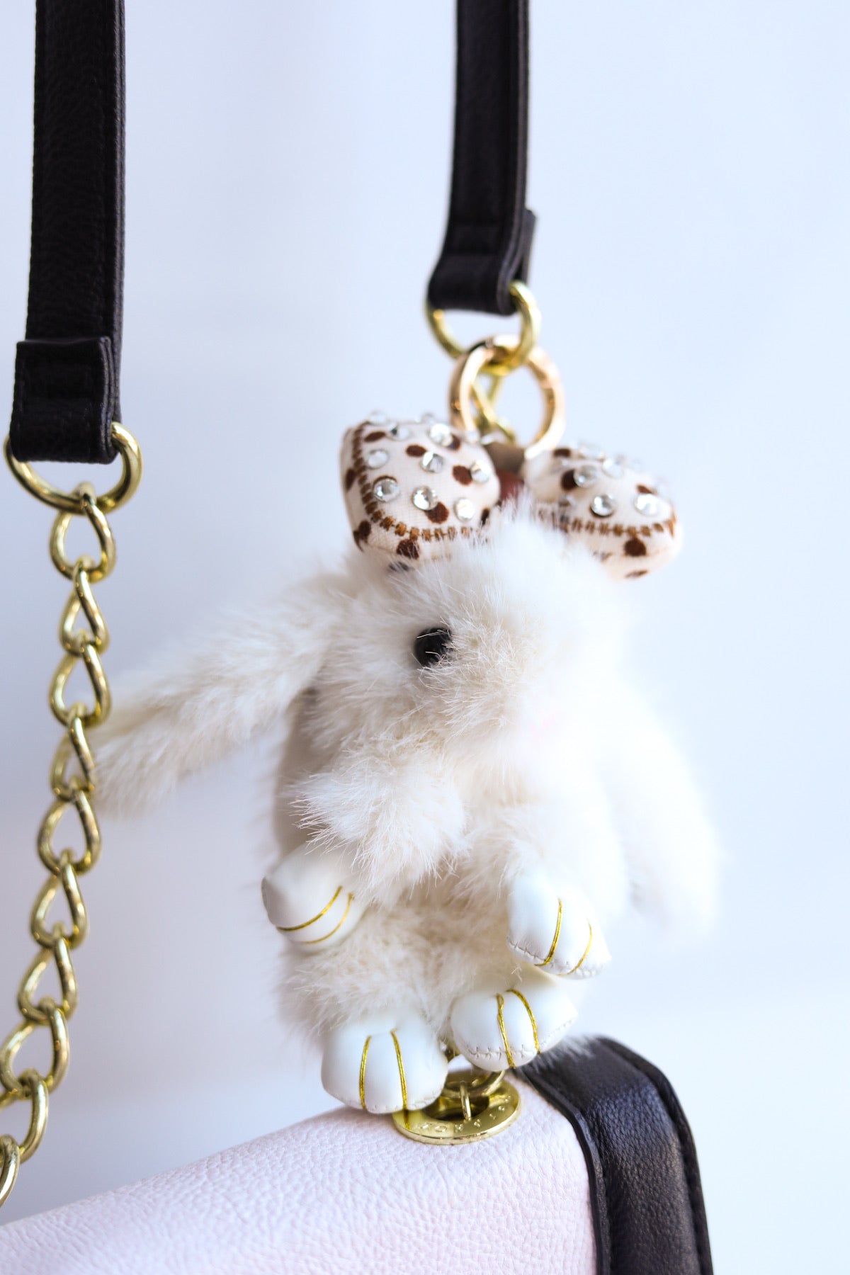Fluffy Bunny Keychain