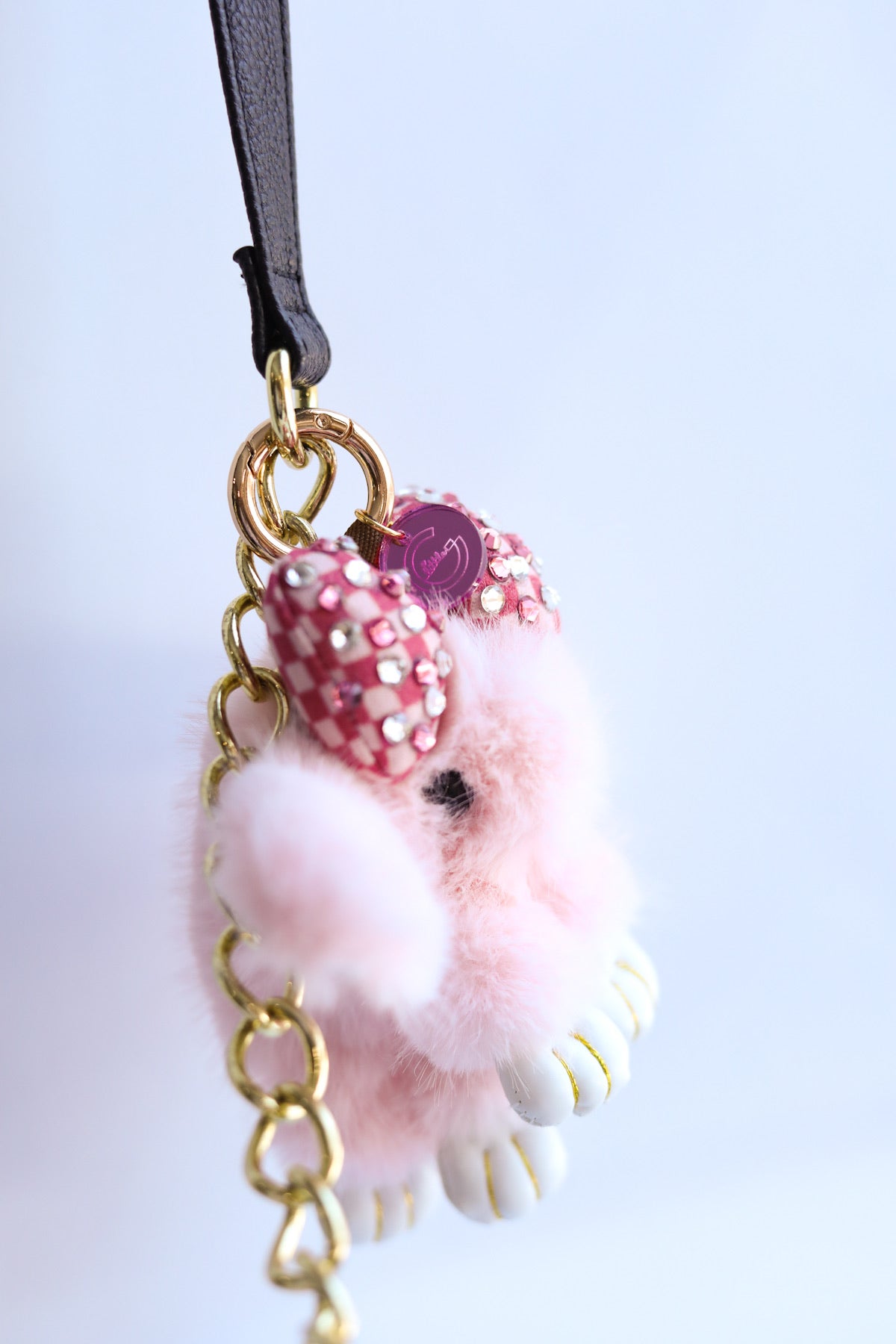 Fluffy Bunny Keychain