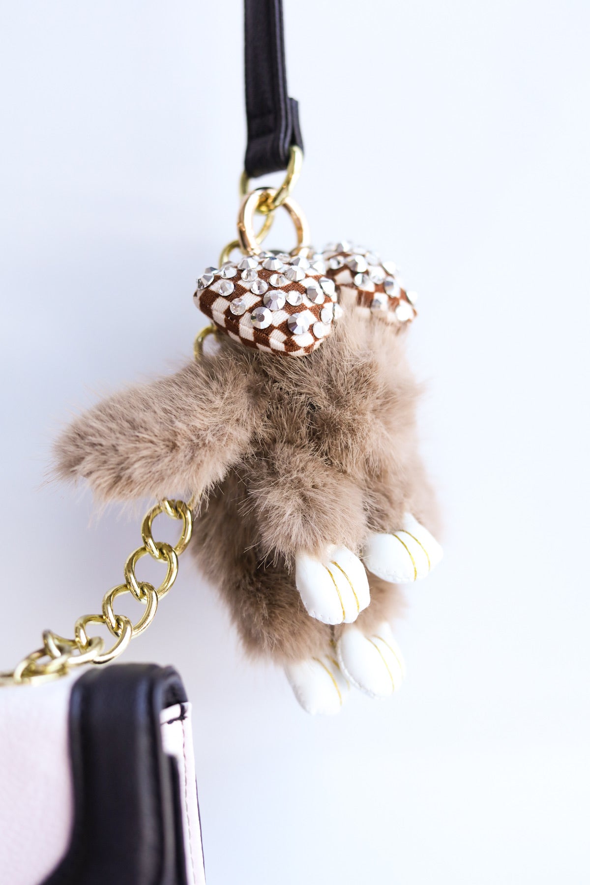 Fluffy Bunny Keychain