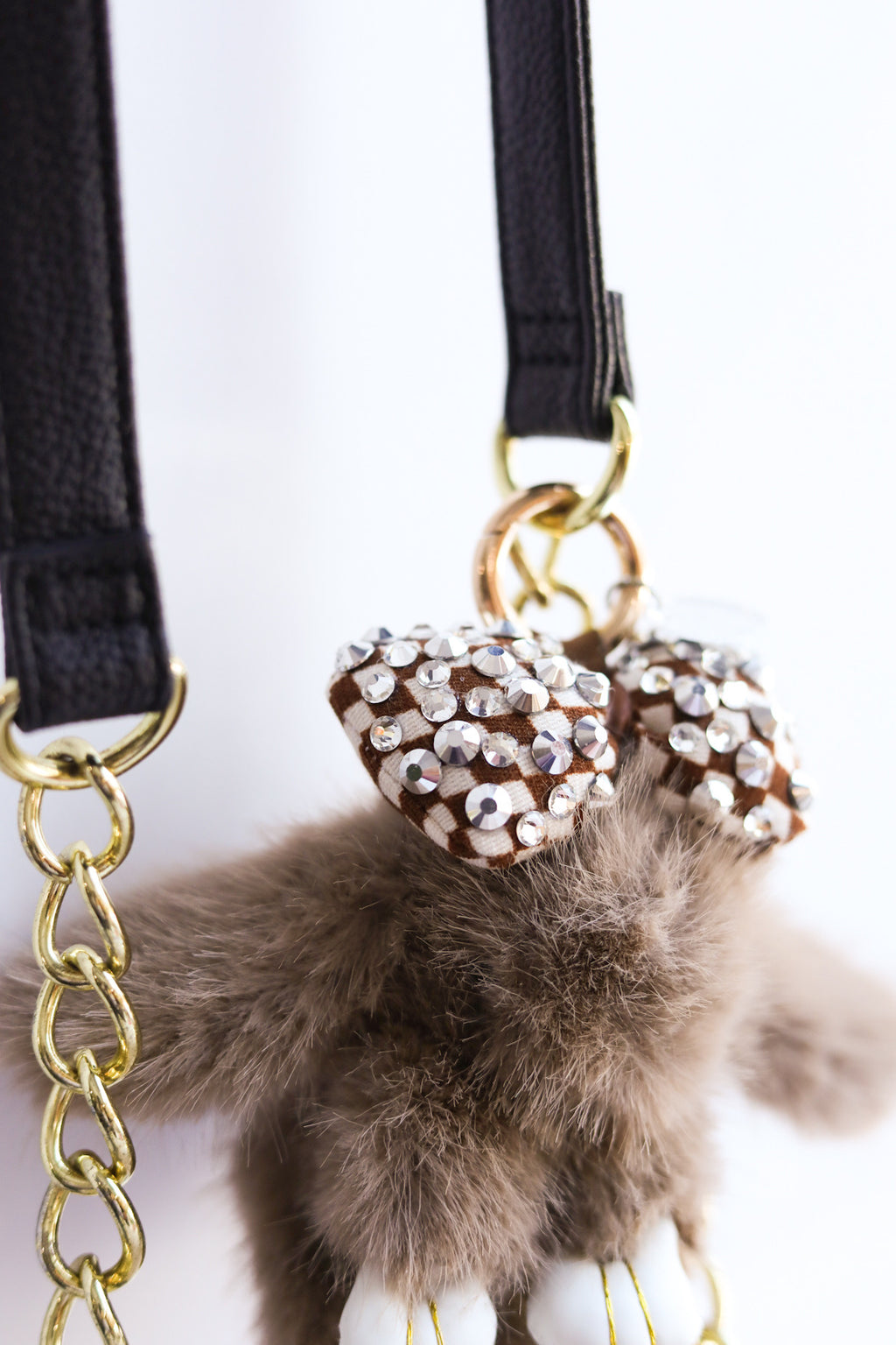 Fluffy Bunny Keychain