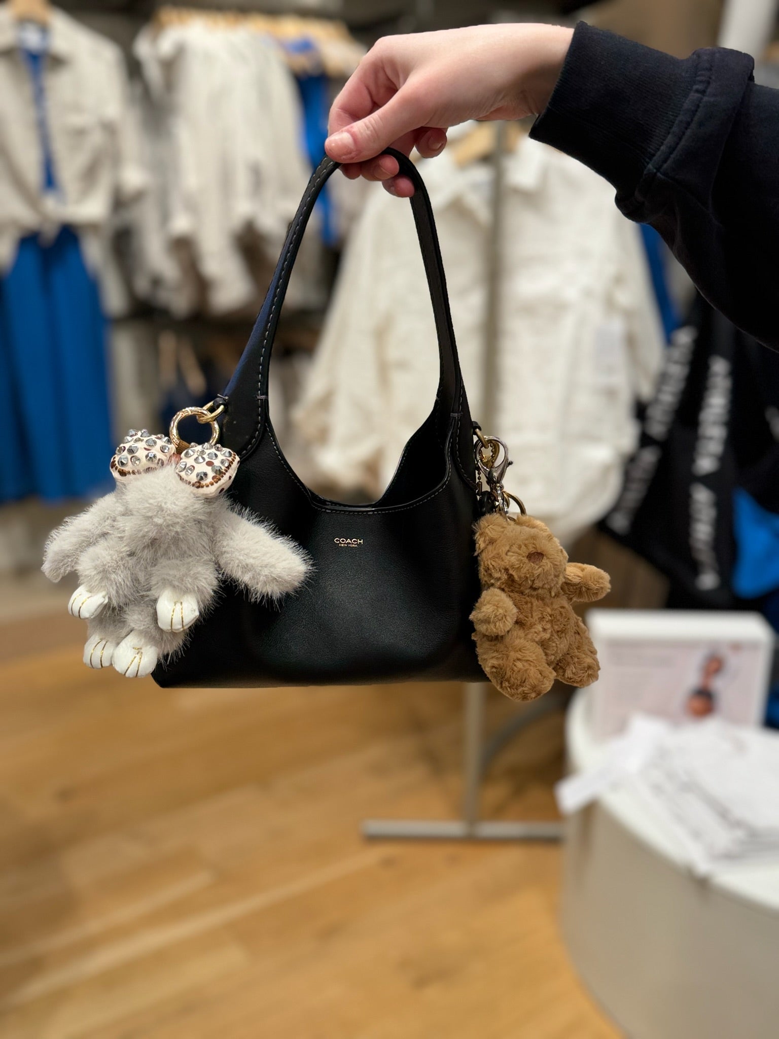 Fluffy Bunny Keychain