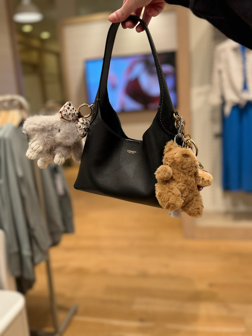 Fluffy Bunny Keychain