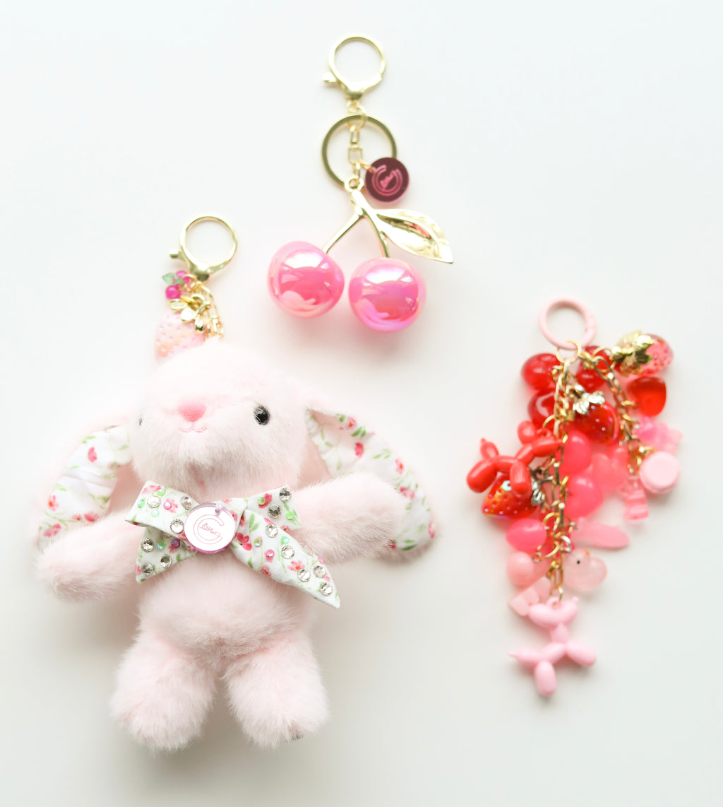 Ombre Pink Bag Charm