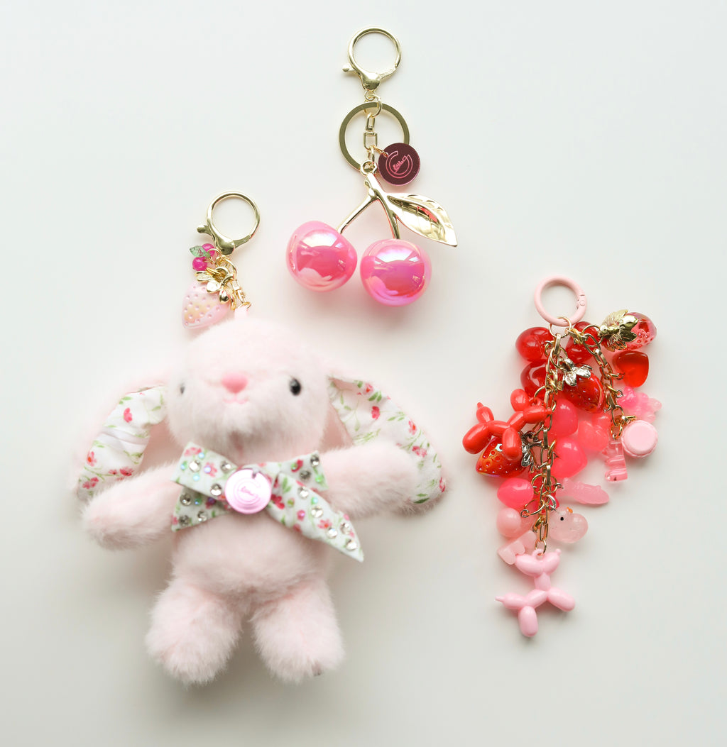 Ombre Pink Bag Charm