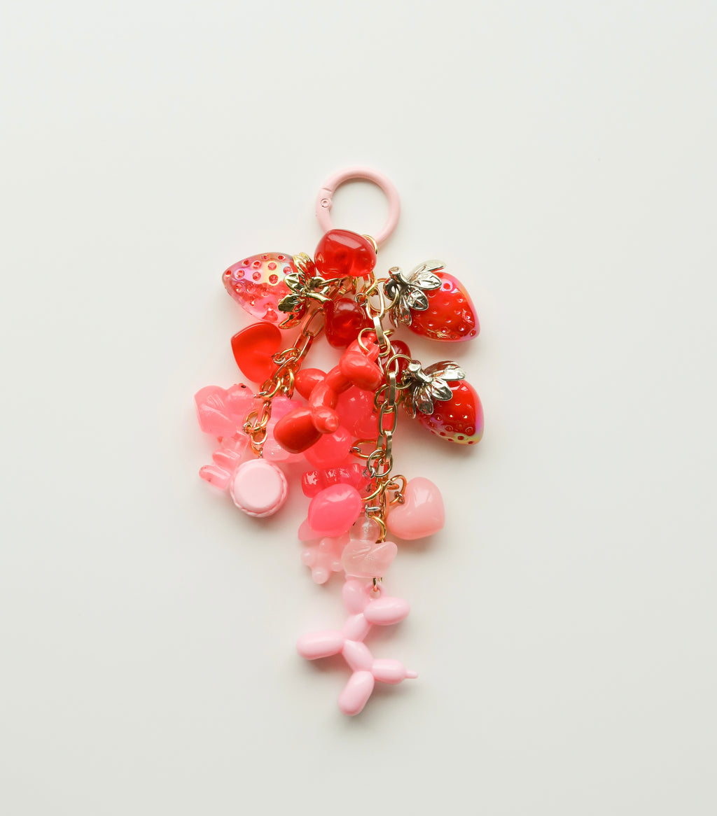 Ombre Pink Bag Charm
