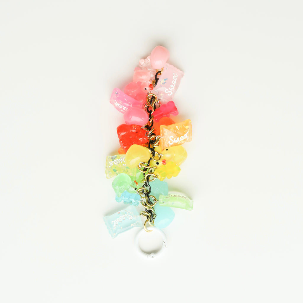 Rainbow Bag Charm Cluster