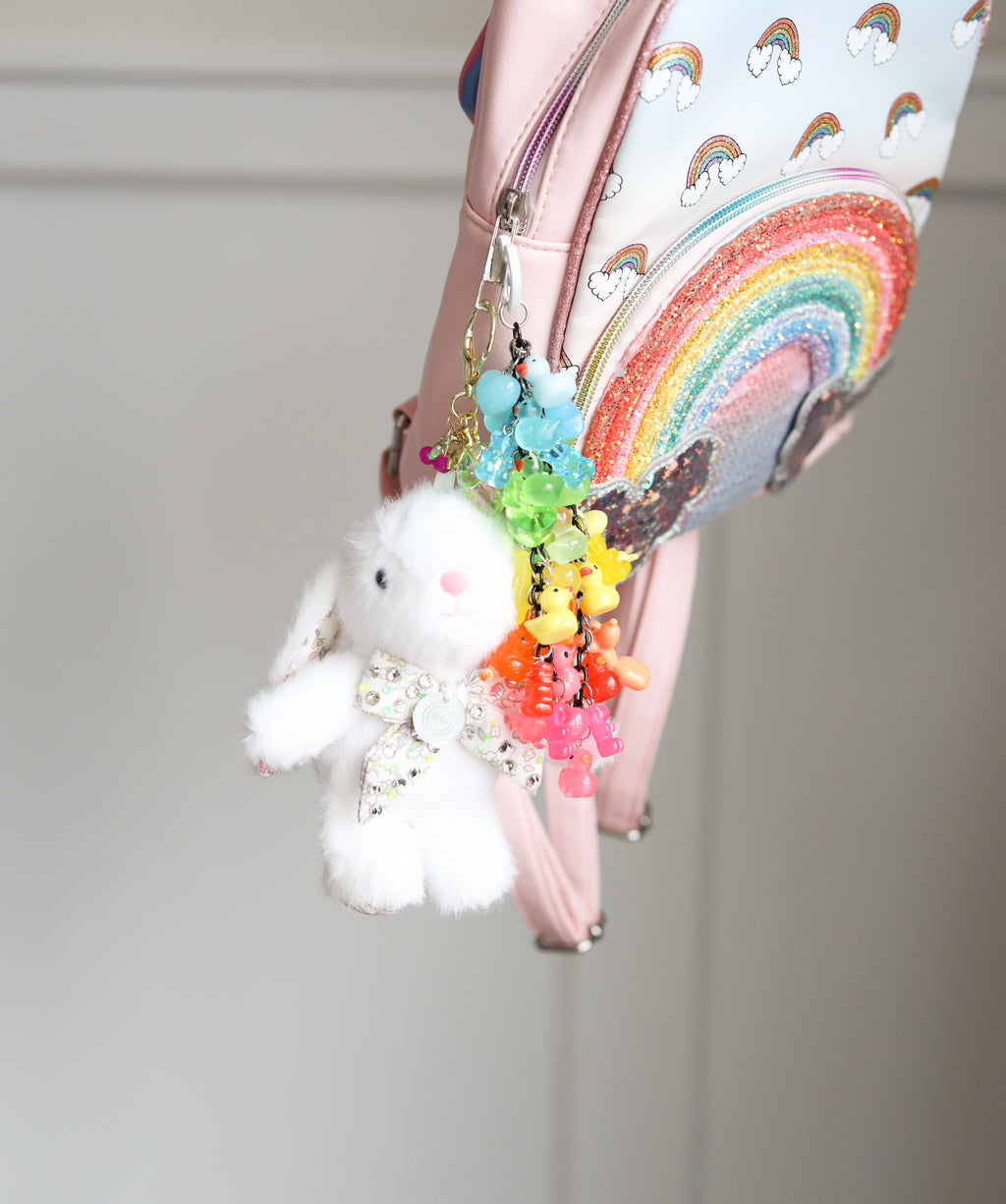 Rainbow Bag Charm Cluster