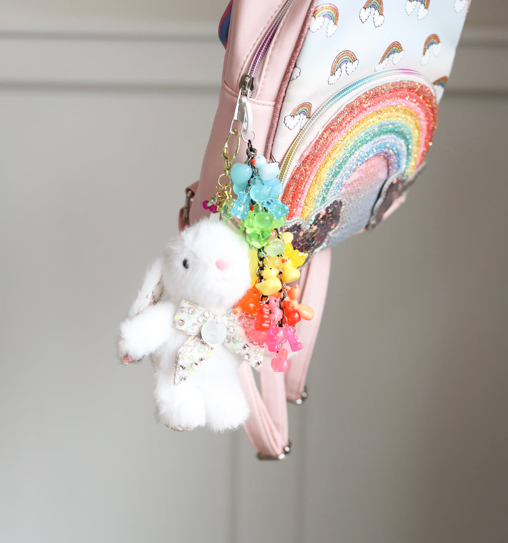 Rainbow Bag Charm Cluster