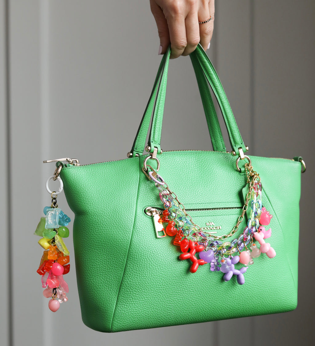 Rainbow Bag Charm Cluster