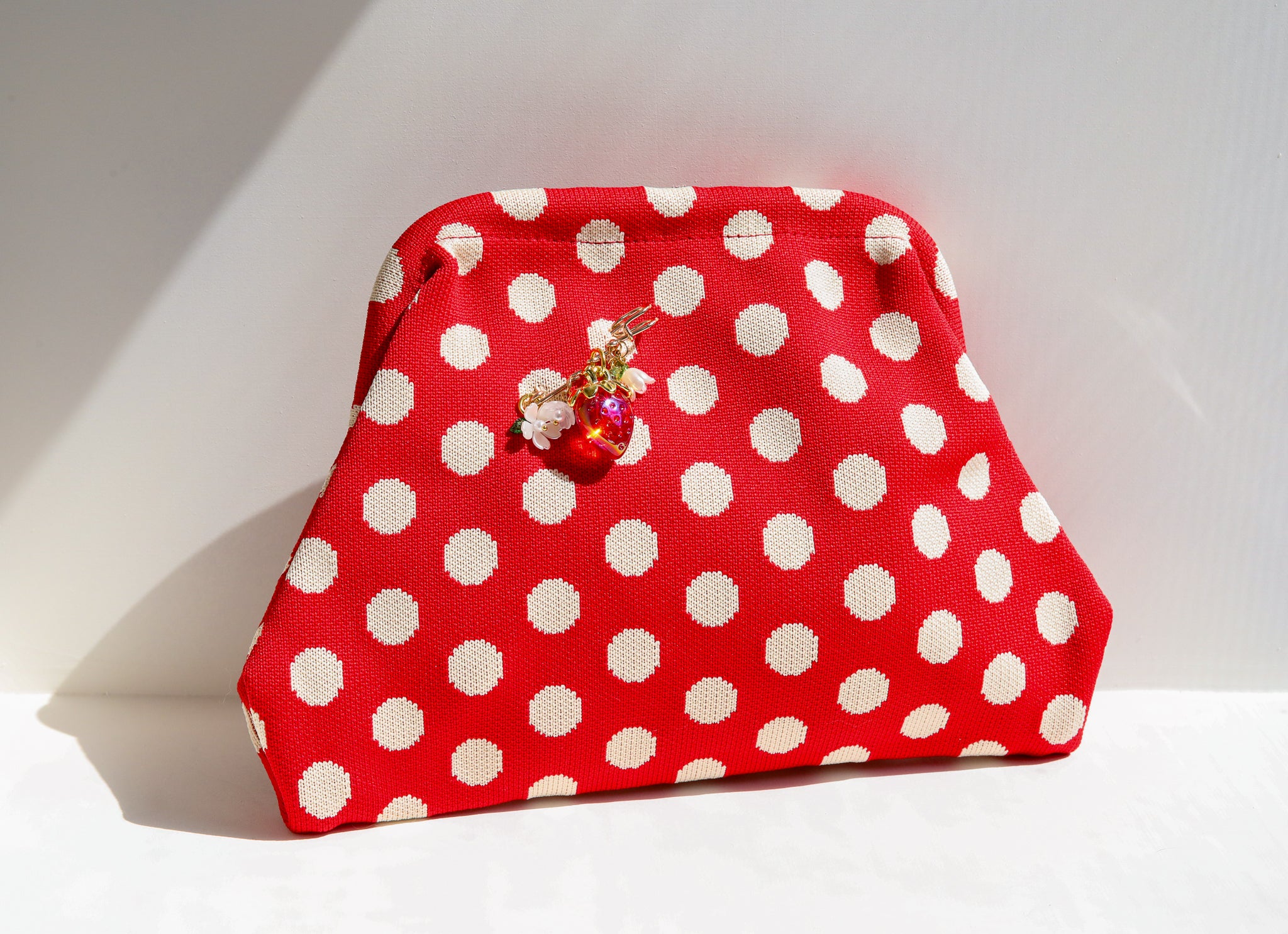 Polka Dot Pin and Clutch