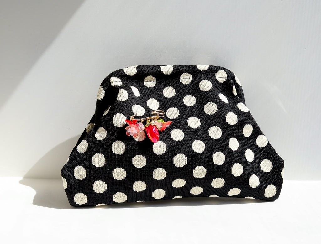 Polka Dot Pin and Clutch