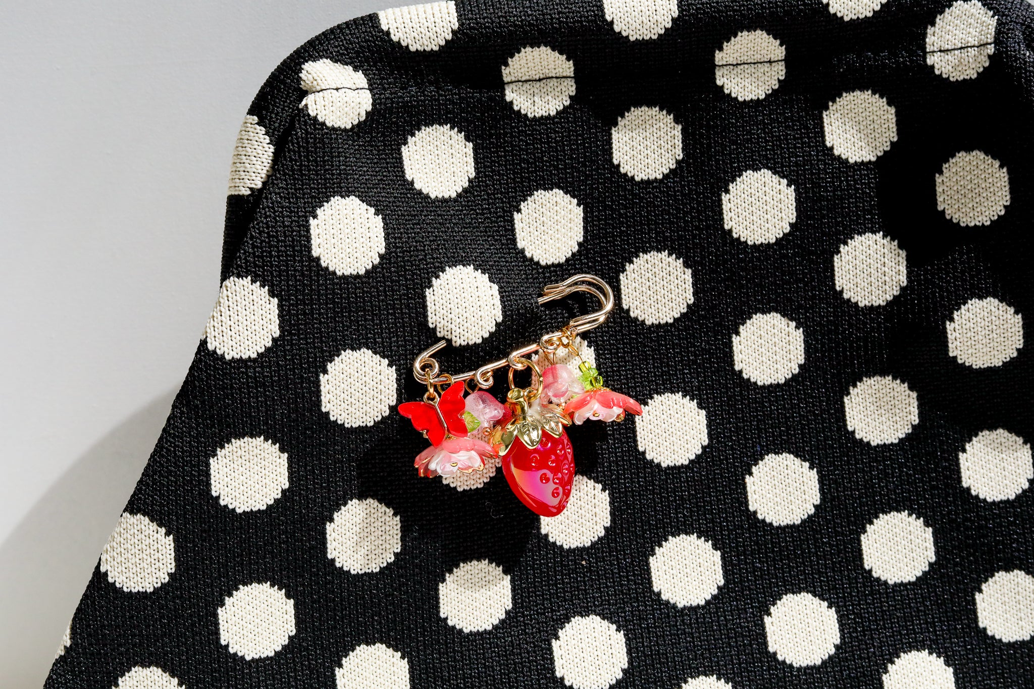 Polka Dot Pin and Clutch