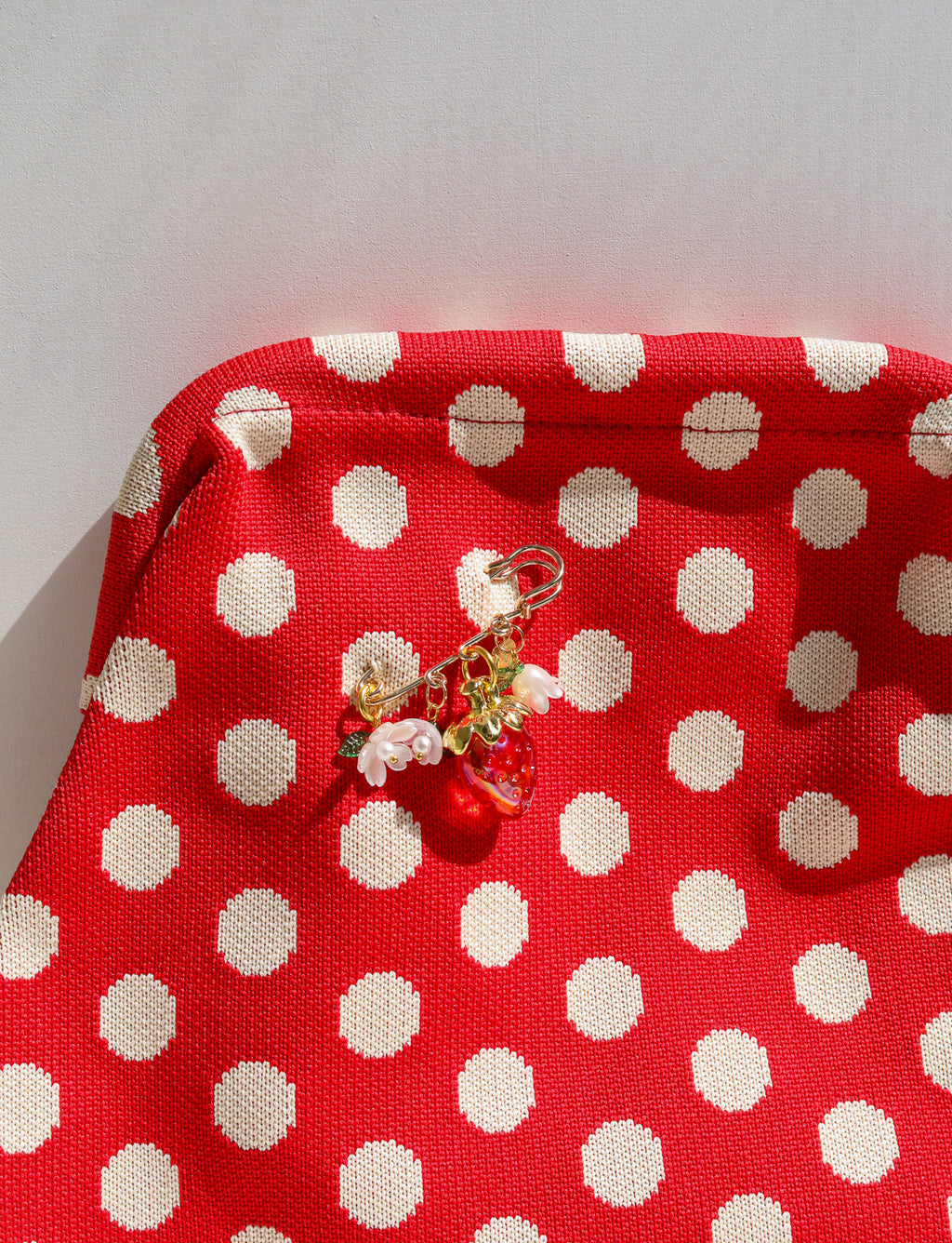 Polka Dot Pin and Clutch