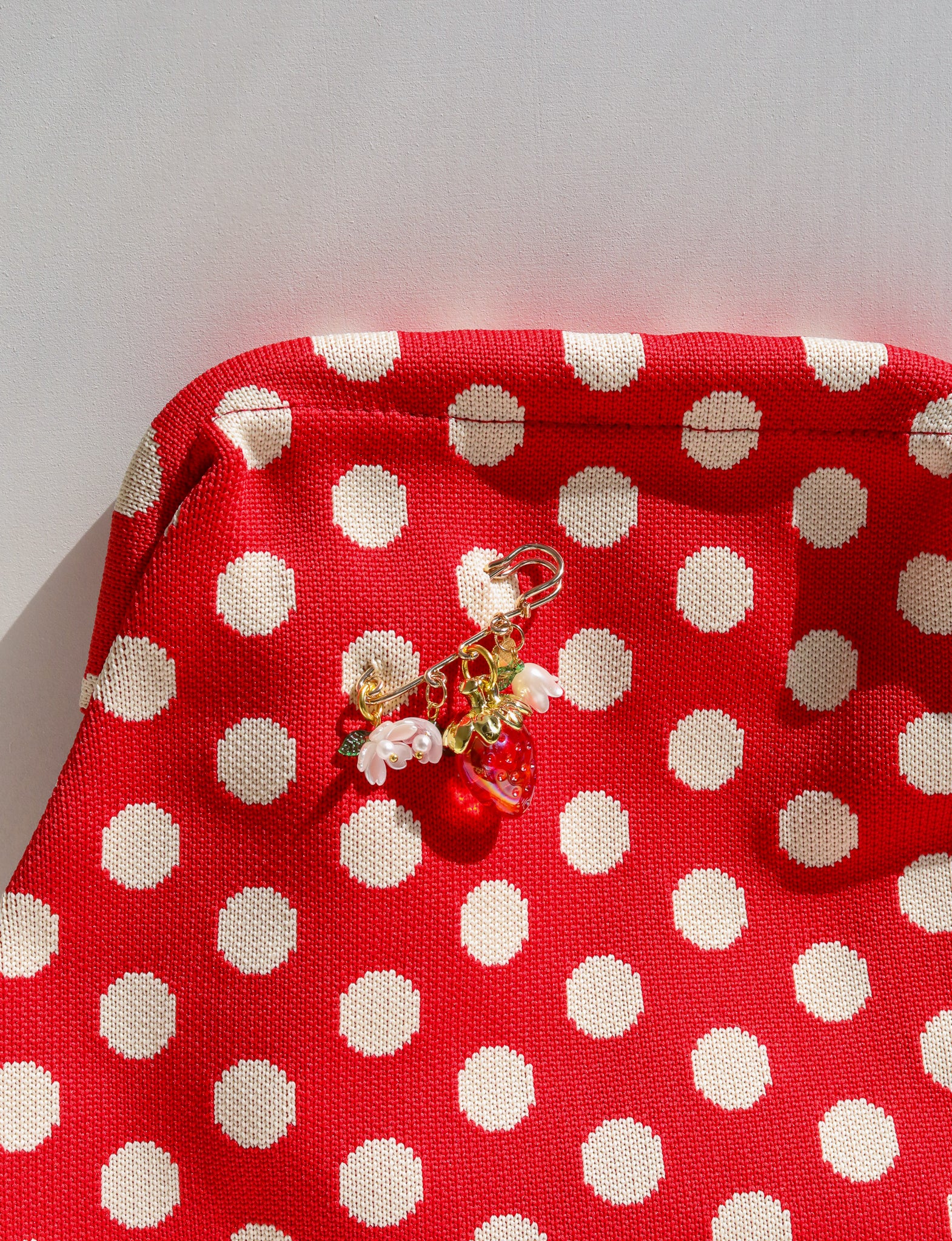 Polka Dot Pin and Clutch