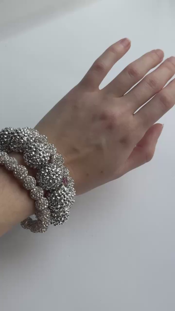 Silver Adult Sparkle Bracelet